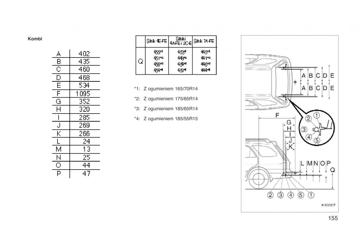 manual  Toyota Corolla VIII 8 E110 instrukcja / page 162