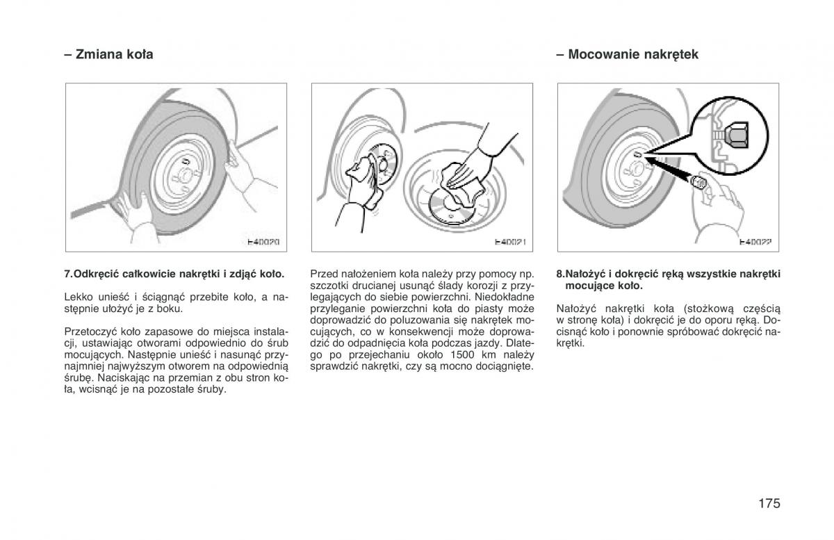 manual  Toyota Corolla VIII 8 E110 instrukcja / page 182