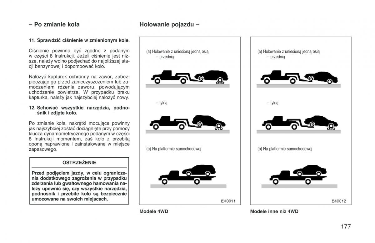 manual  Toyota Corolla VIII 8 E110 instrukcja / page 184