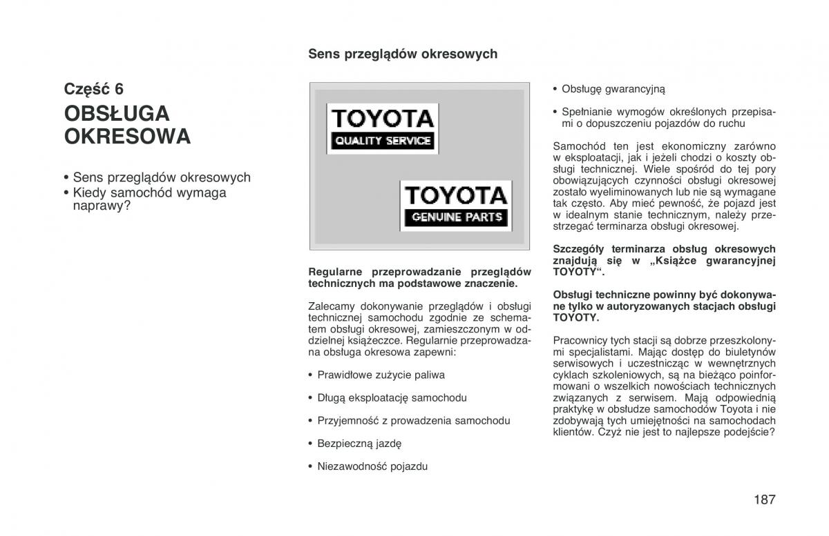 manual  Toyota Corolla VIII 8 E110 instrukcja / page 194