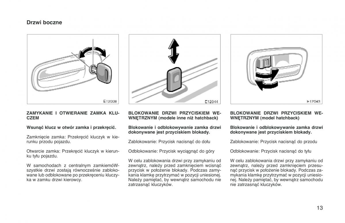 manual  Toyota Corolla VIII 8 E110 instrukcja / page 20