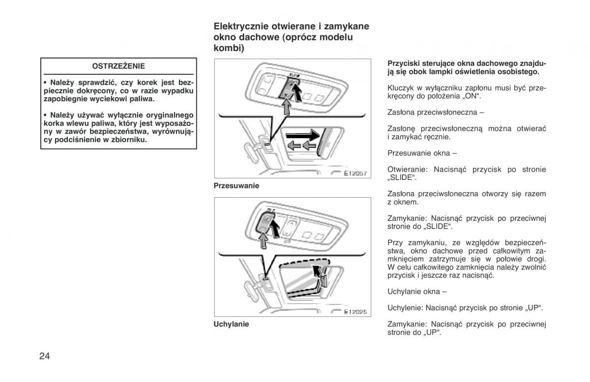 Toyota Corolla VIII 8 E110 instrukcja obslugi / page 31