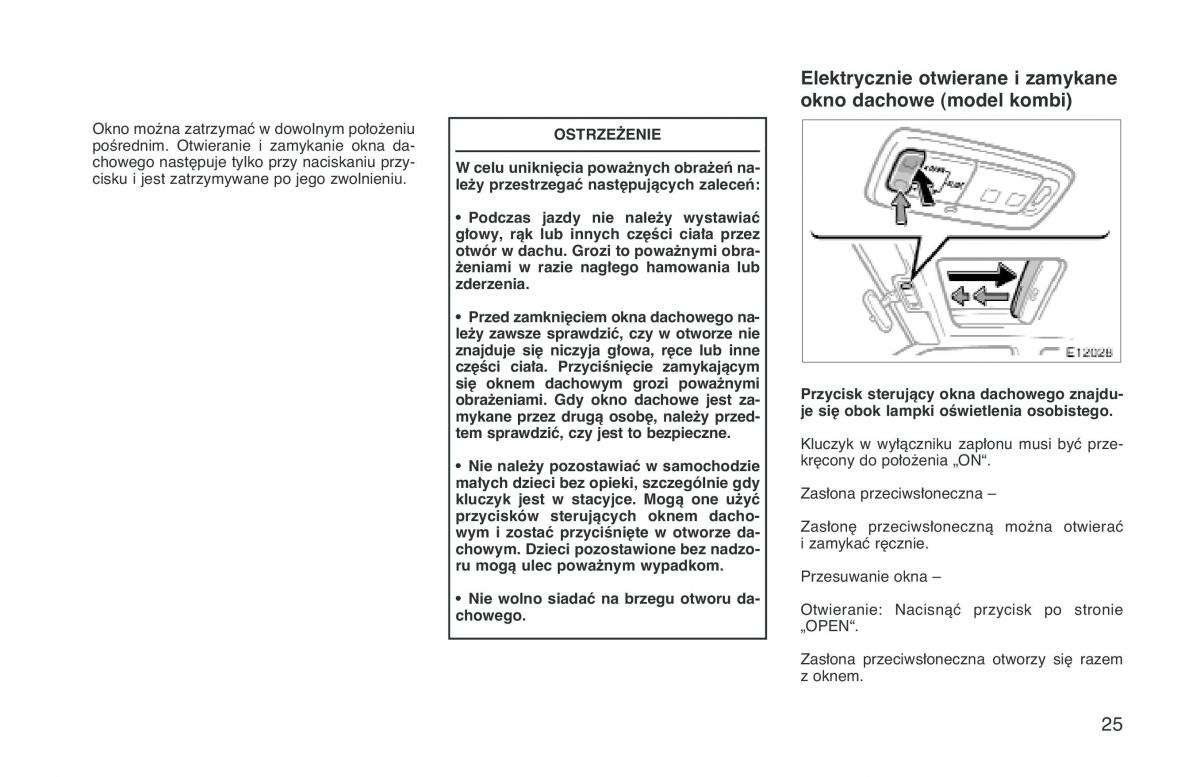 manual  Toyota Corolla VIII 8 E110 instrukcja / page 32