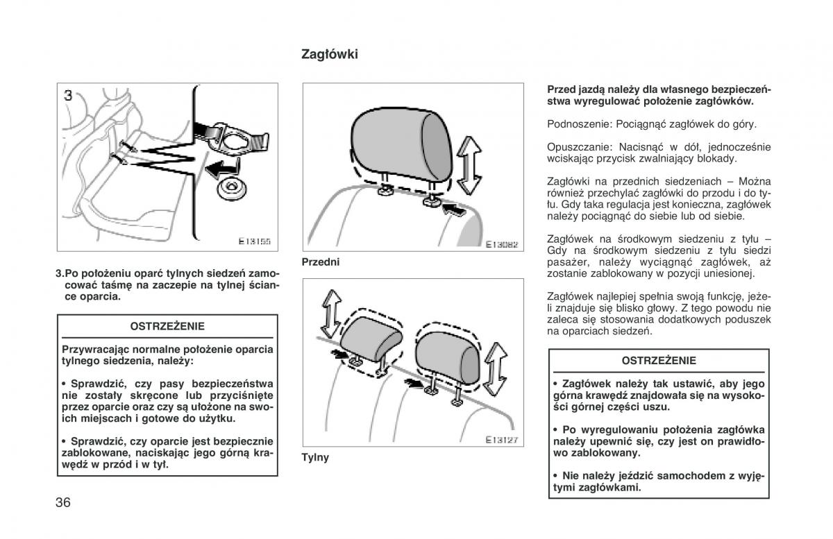 manual  Toyota Corolla VIII 8 E110 instrukcja / page 43