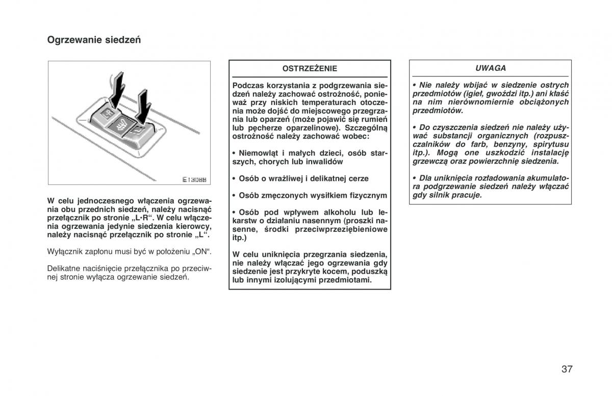 manual  Toyota Corolla VIII 8 E110 instrukcja / page 44