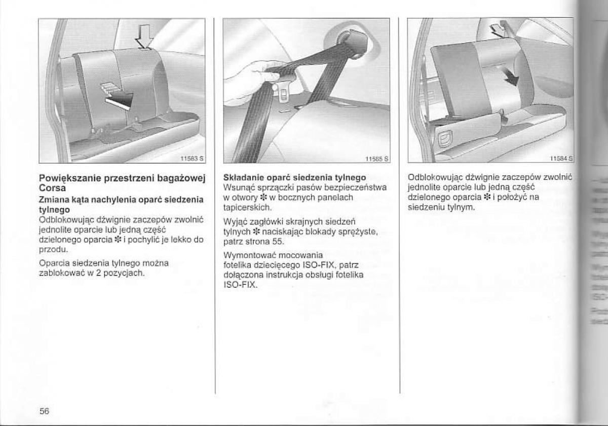 Opel Corsa C instrukcja obslugi / page 60