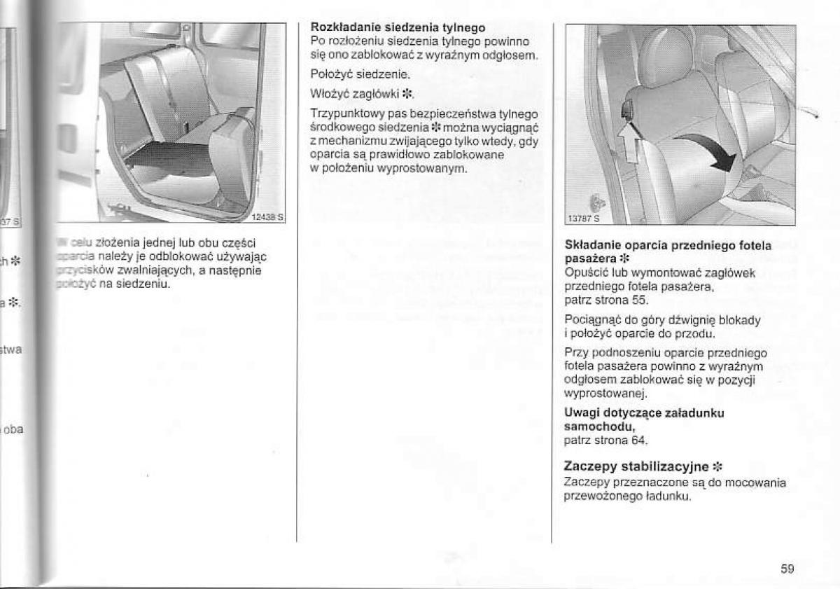 Opel Corsa C instrukcja obslugi / page 63