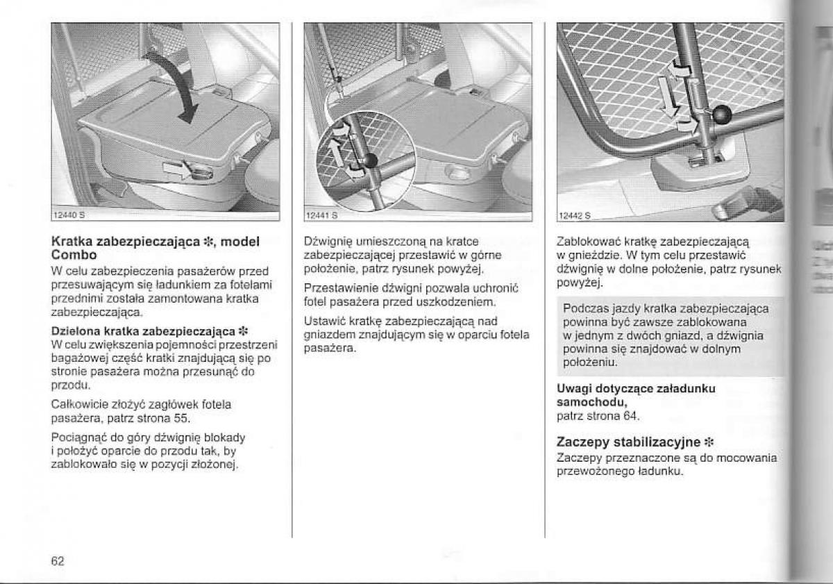 Opel Corsa C instrukcja obslugi / page 66