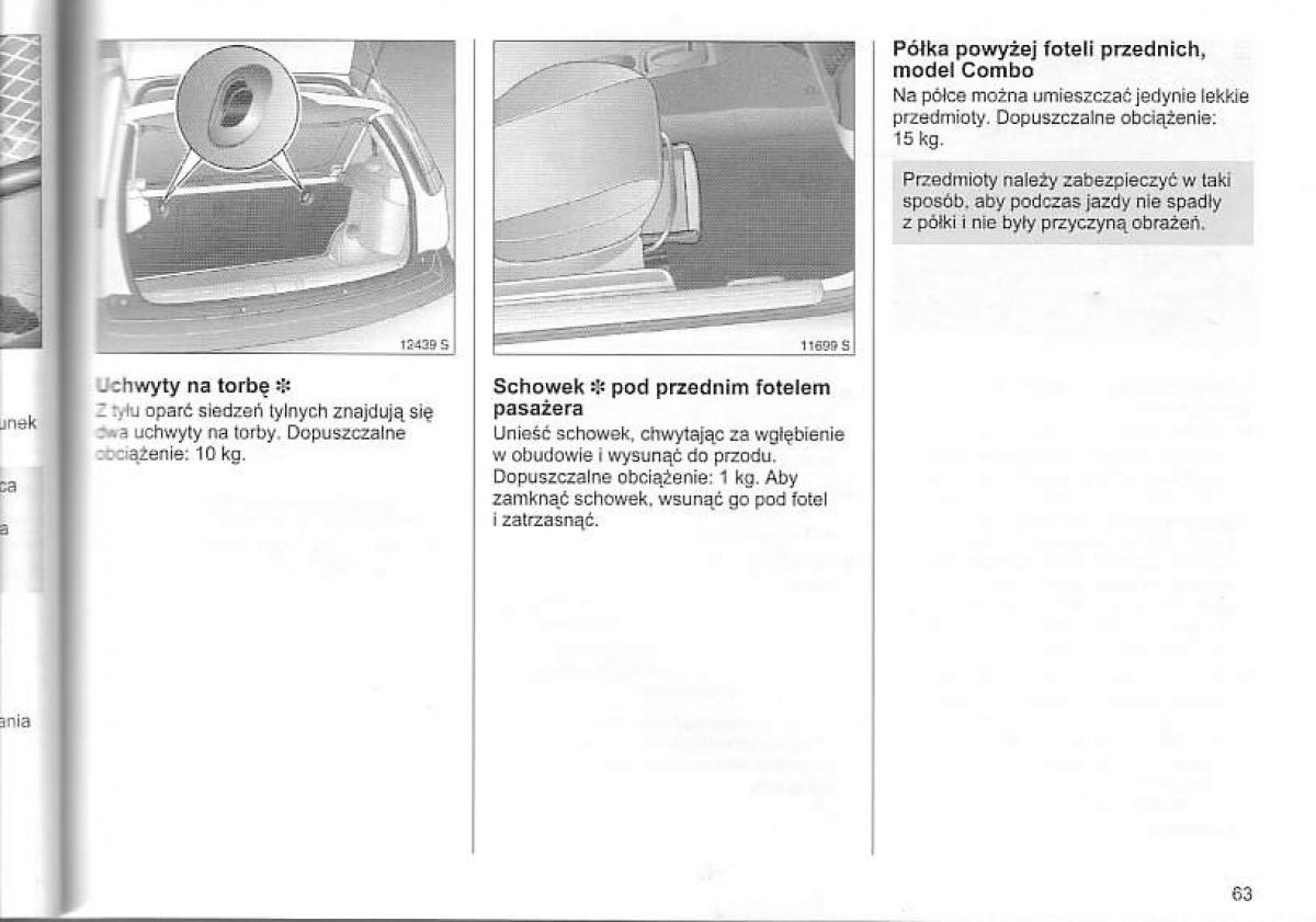 Opel Corsa C instrukcja obslugi / page 67