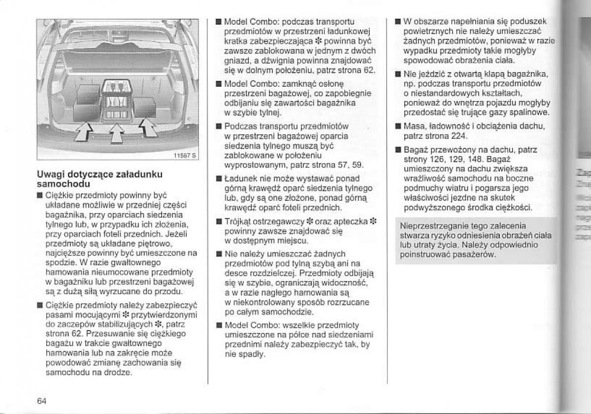 Opel Corsa C instrukcja obslugi / page 68