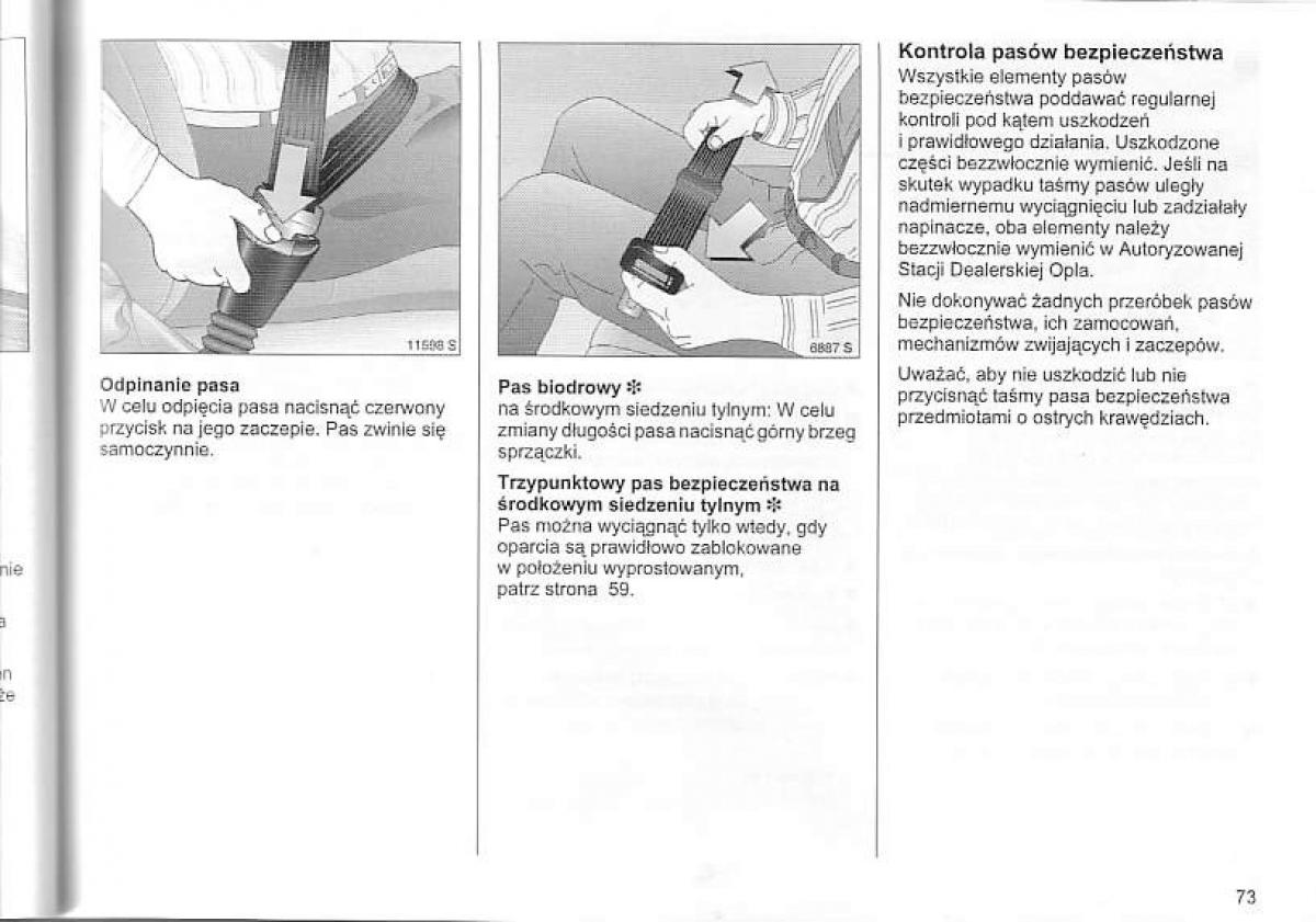 Opel Corsa C instrukcja obslugi / page 77