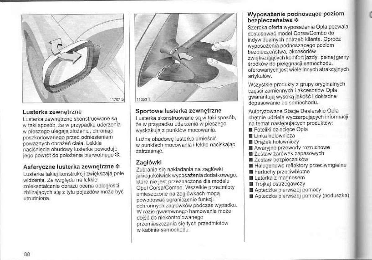 Opel Corsa C instrukcja obslugi / page 92