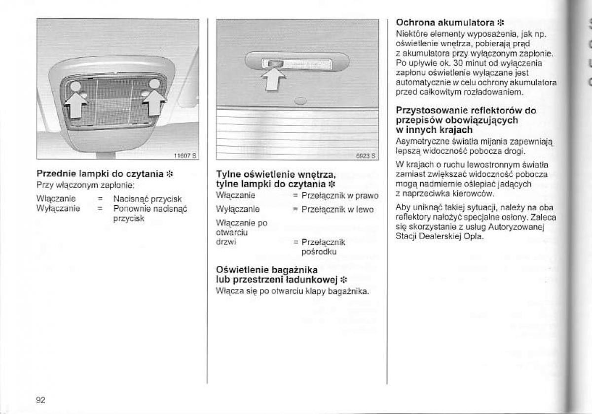 Opel Corsa C instrukcja obslugi / page 96