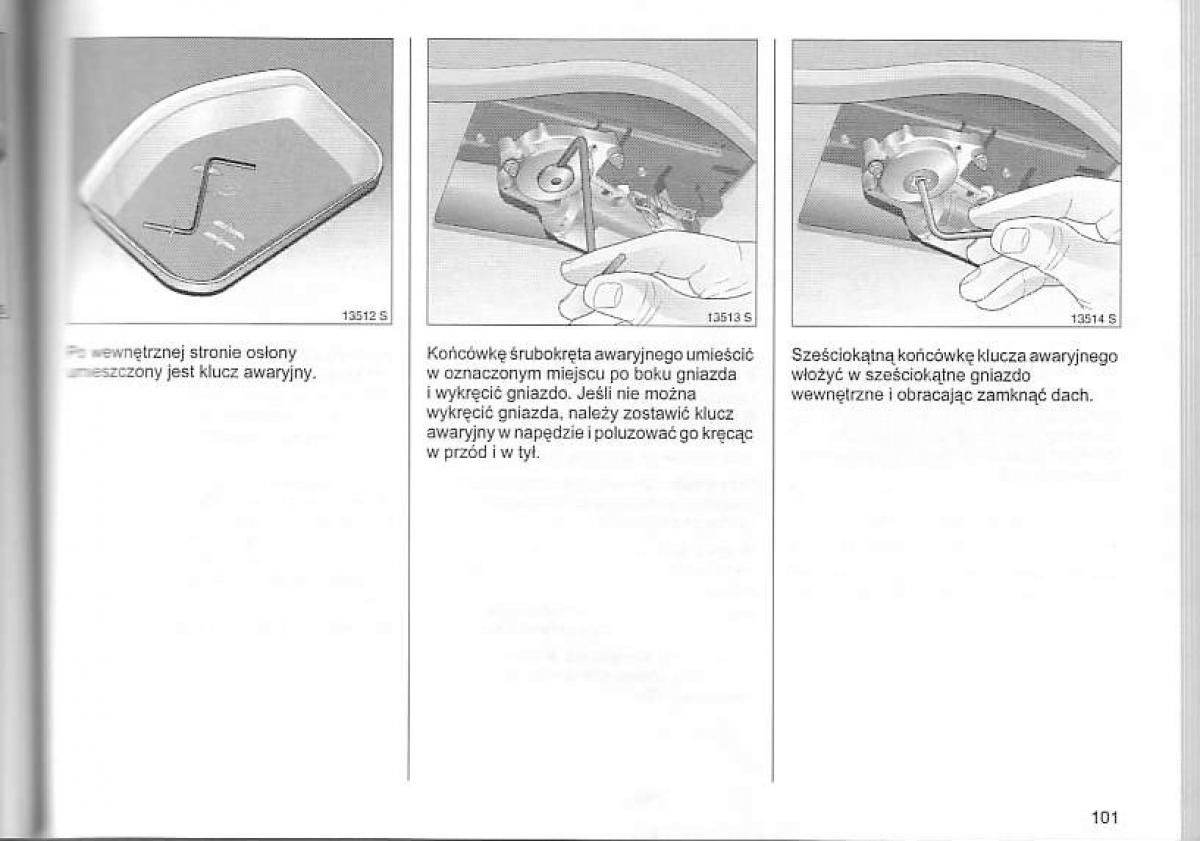 Opel Corsa C instrukcja obslugi / page 105