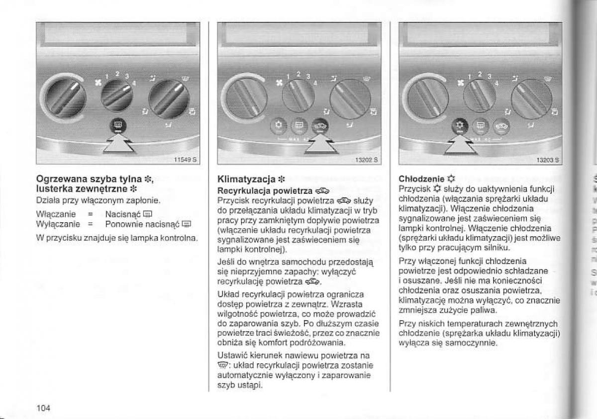 Opel Corsa C instrukcja obslugi / page 108