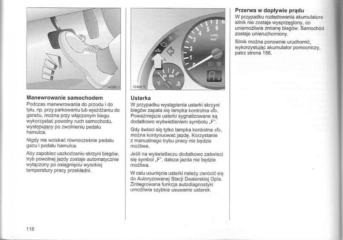 Opel Corsa C instrukcja obslugi / page 122