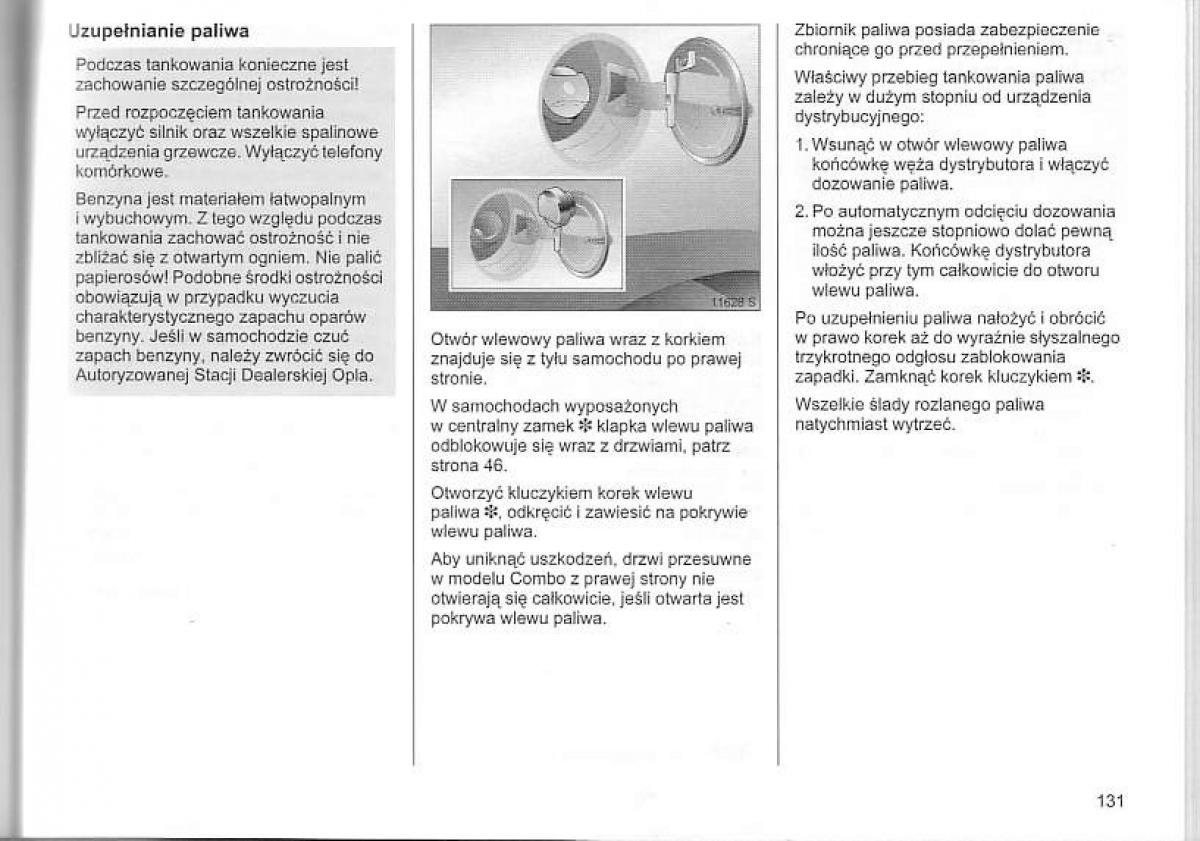 Opel Corsa C instrukcja obslugi / page 135