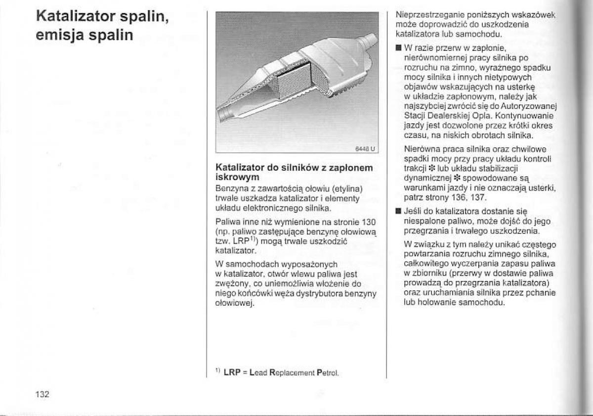 Opel Corsa C instrukcja obslugi / page 136