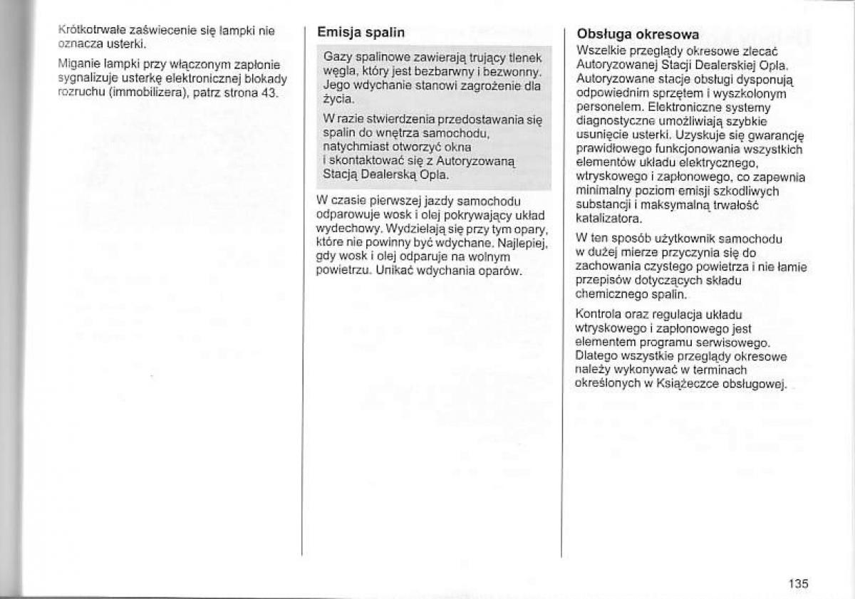 Opel Corsa C instrukcja obslugi / page 139