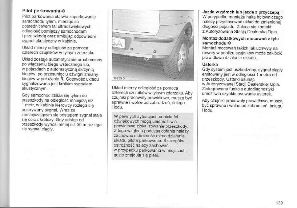 Opel Corsa C instrukcja obslugi / page 143