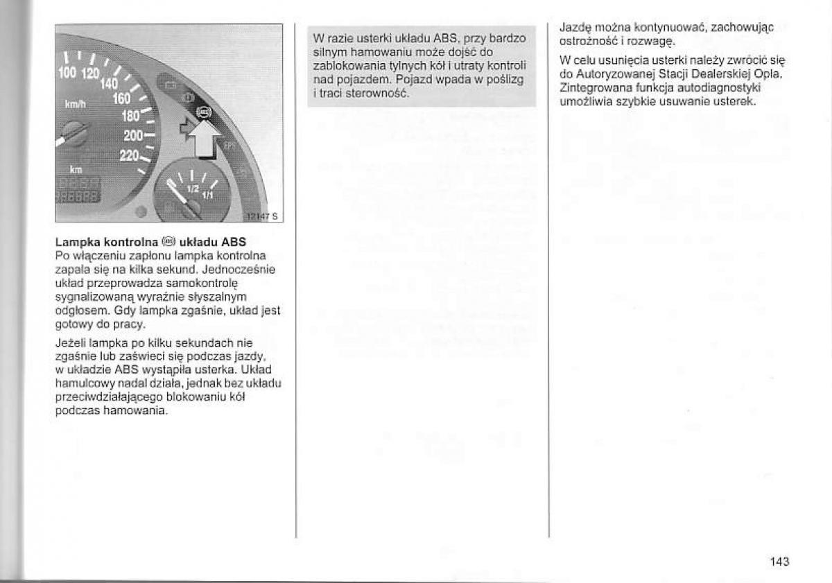 Opel Corsa C instrukcja obslugi / page 147