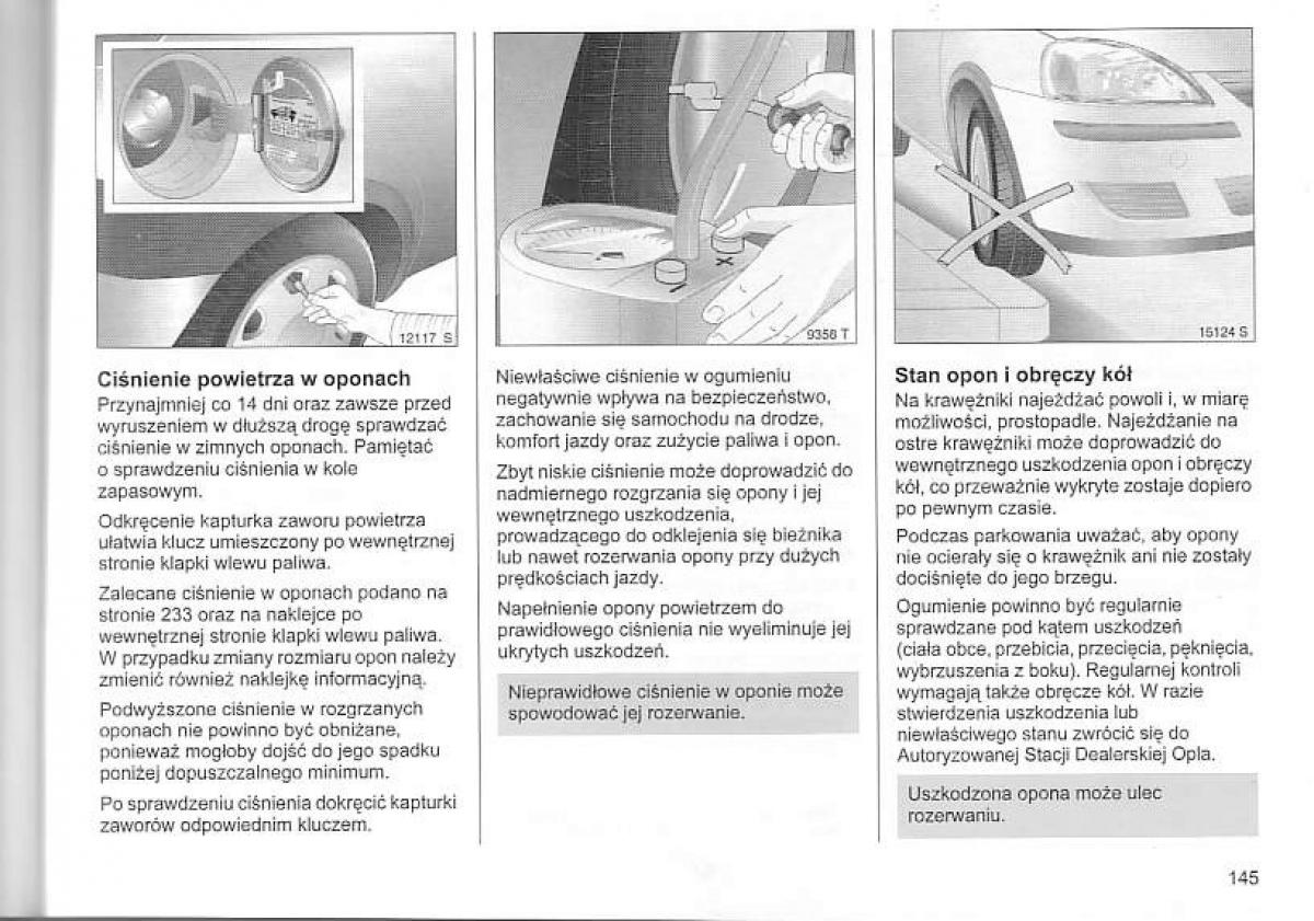 Opel Corsa C instrukcja obslugi / page 149