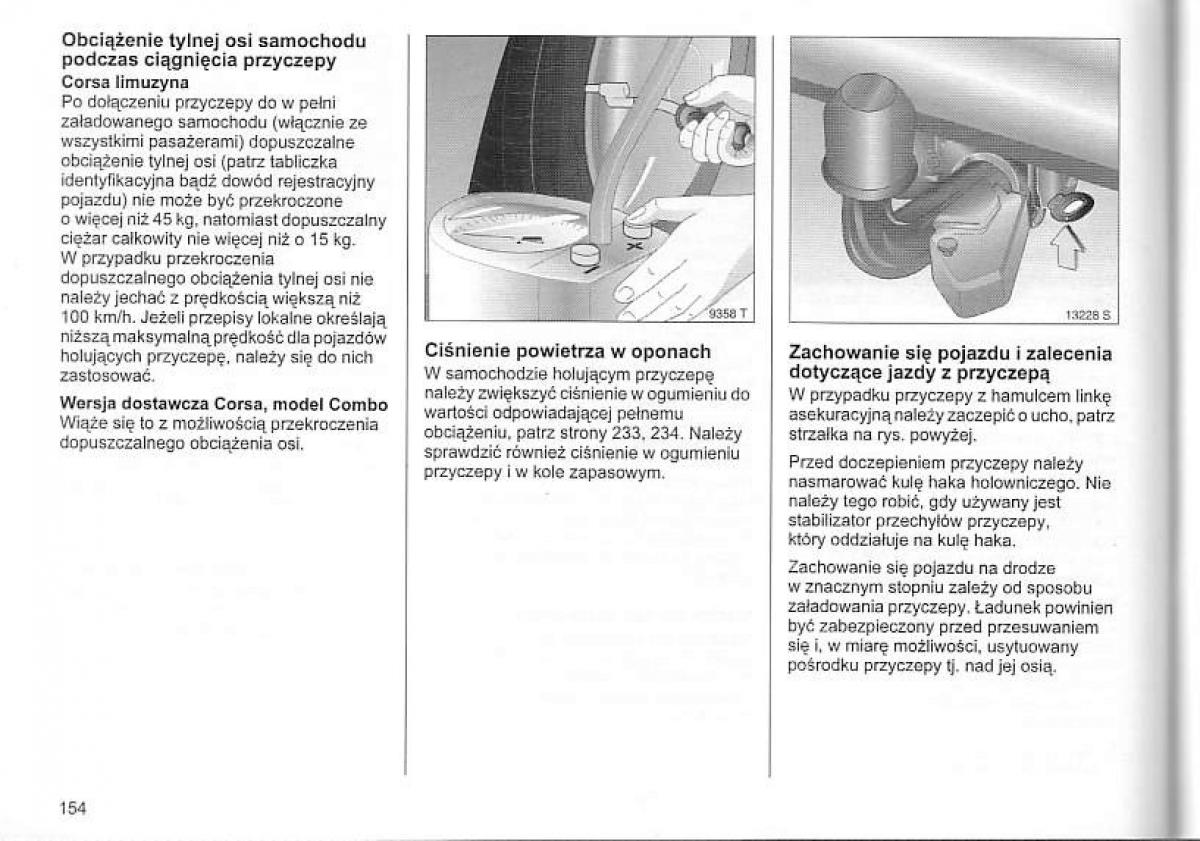 Opel Corsa C instrukcja obslugi / page 158