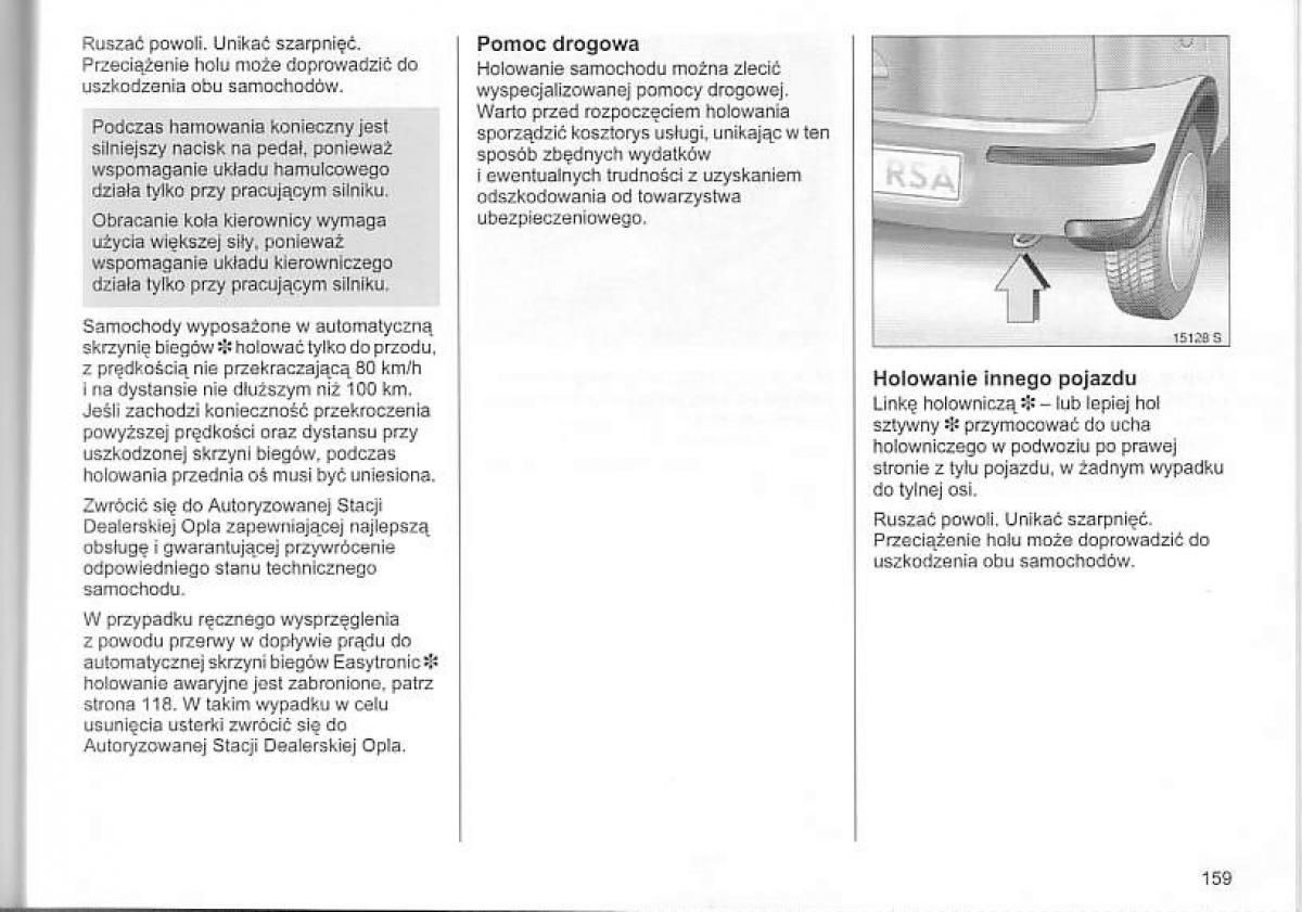 Opel Corsa C instrukcja obslugi / page 163