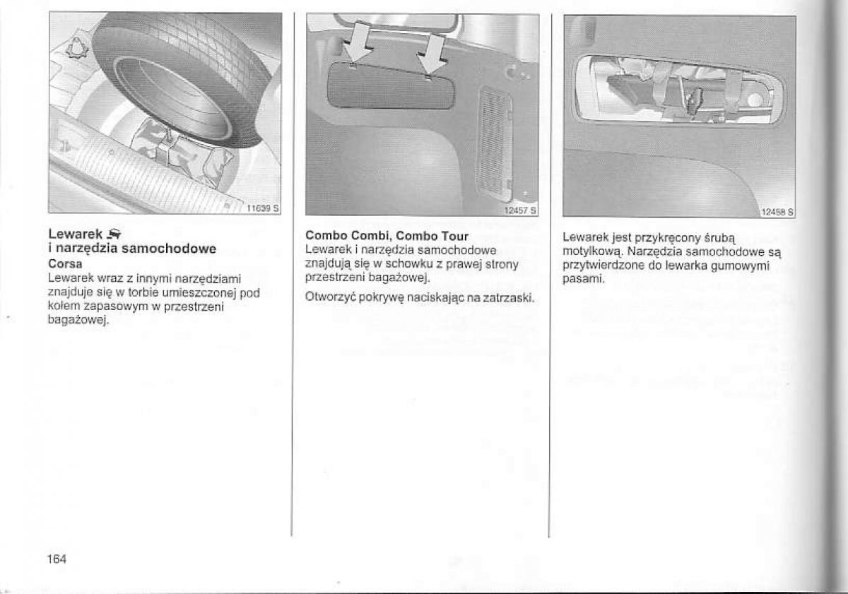 Opel Corsa C instrukcja obslugi / page 168