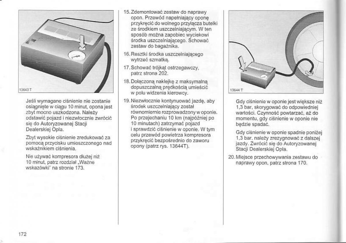 Opel Corsa C instrukcja obslugi / page 176