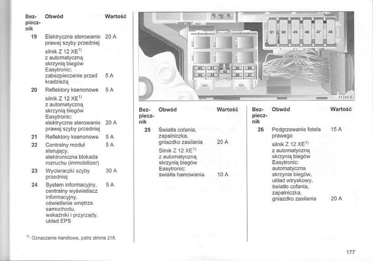 Opel Corsa C instrukcja obslugi / page 181