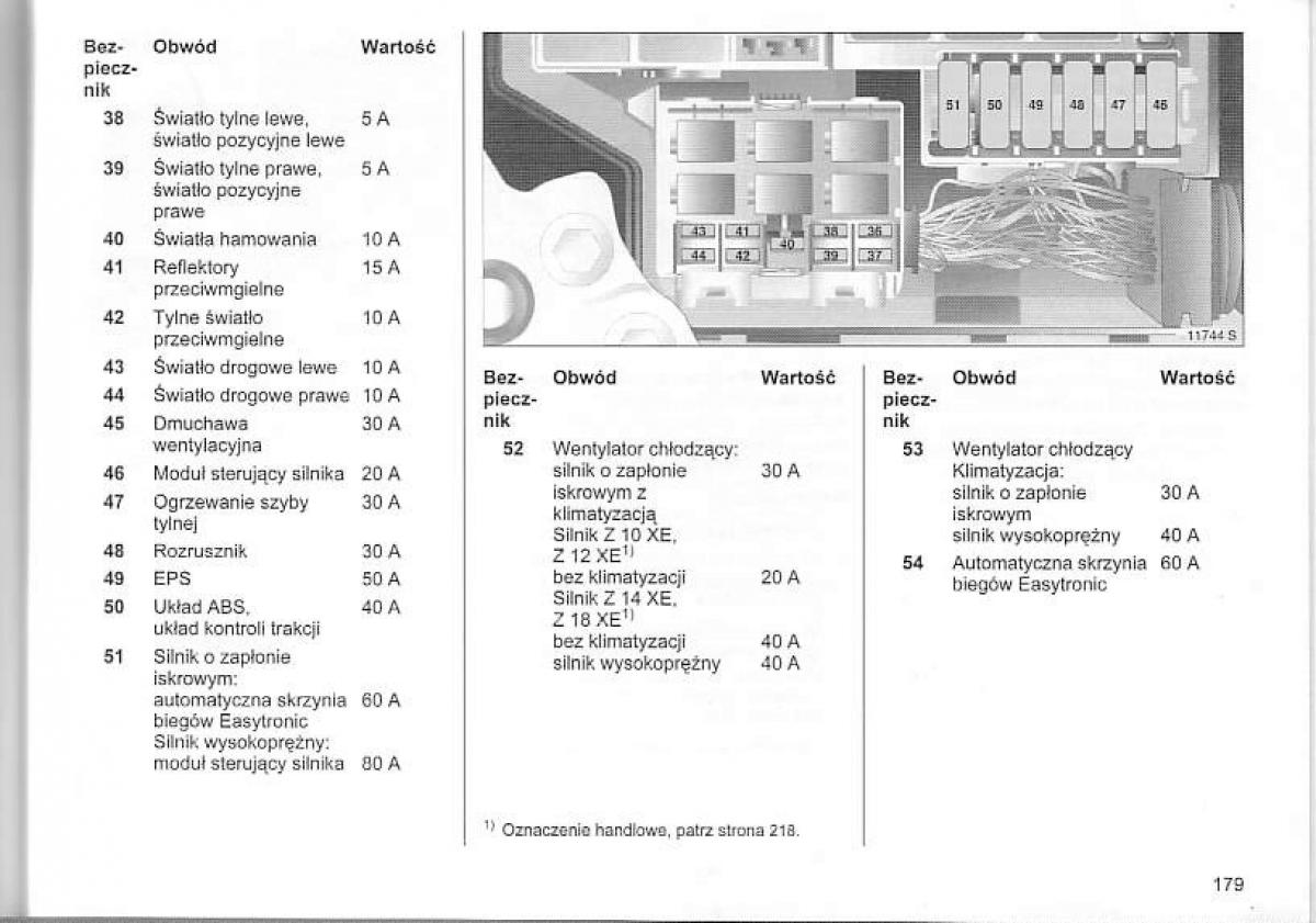 Opel Corsa C instrukcja obslugi / page 183