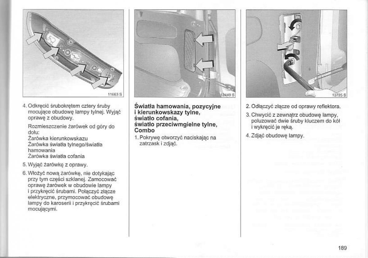 Opel Corsa C instrukcja obslugi / page 193