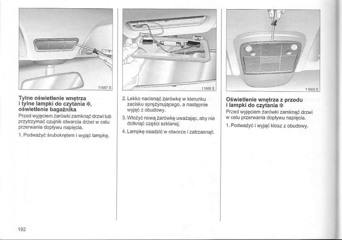 Opel Corsa C instrukcja obslugi / page 196