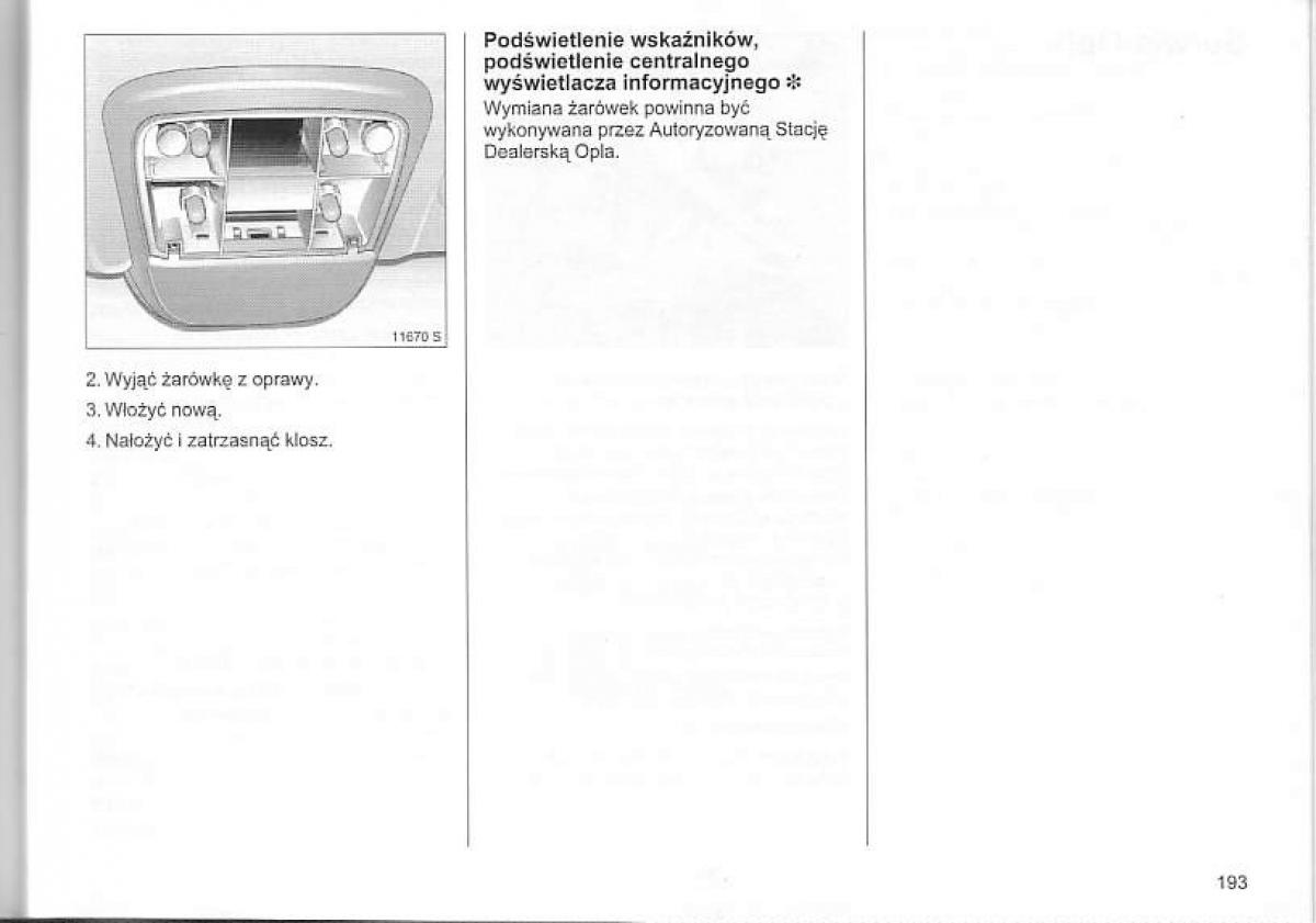 Opel Corsa C instrukcja obslugi / page 197