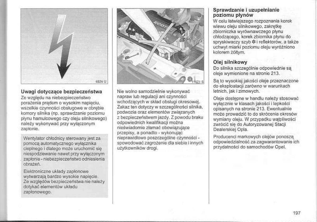 Opel Corsa C instrukcja obslugi / page 201