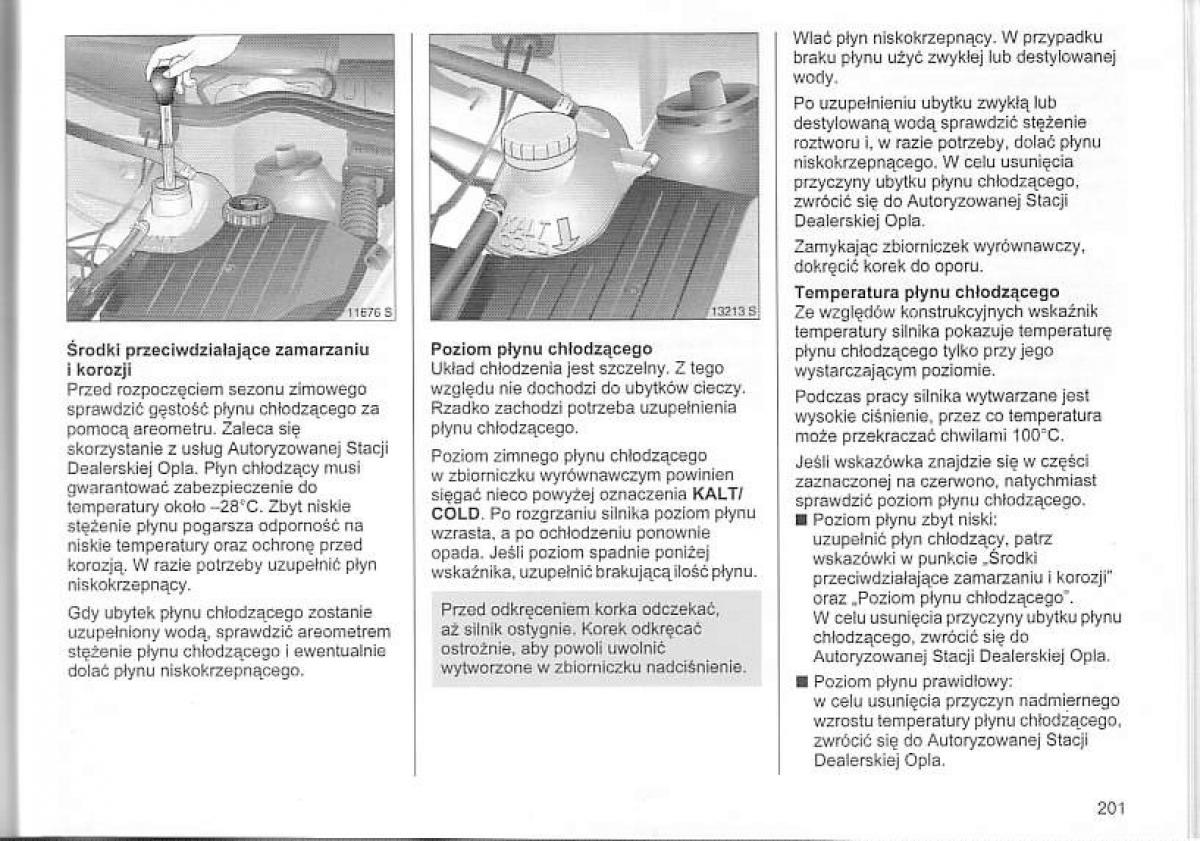 Opel Corsa C instrukcja obslugi / page 205