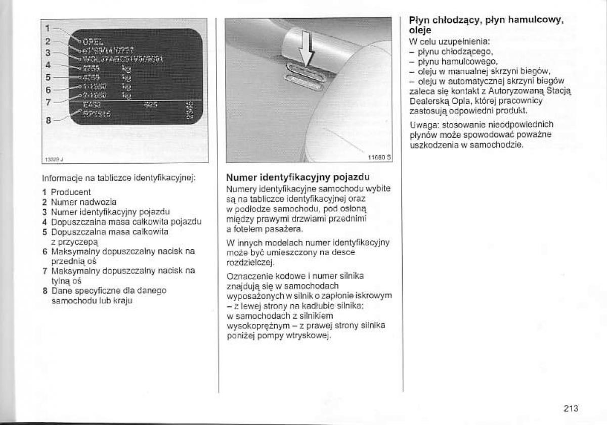 Opel Corsa C instrukcja obslugi / page 217