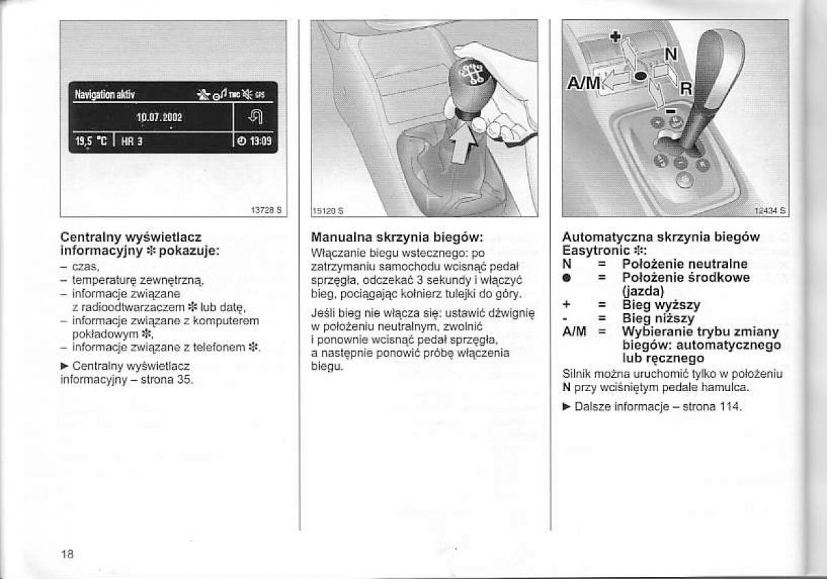 Opel Corsa C instrukcja obslugi / page 22