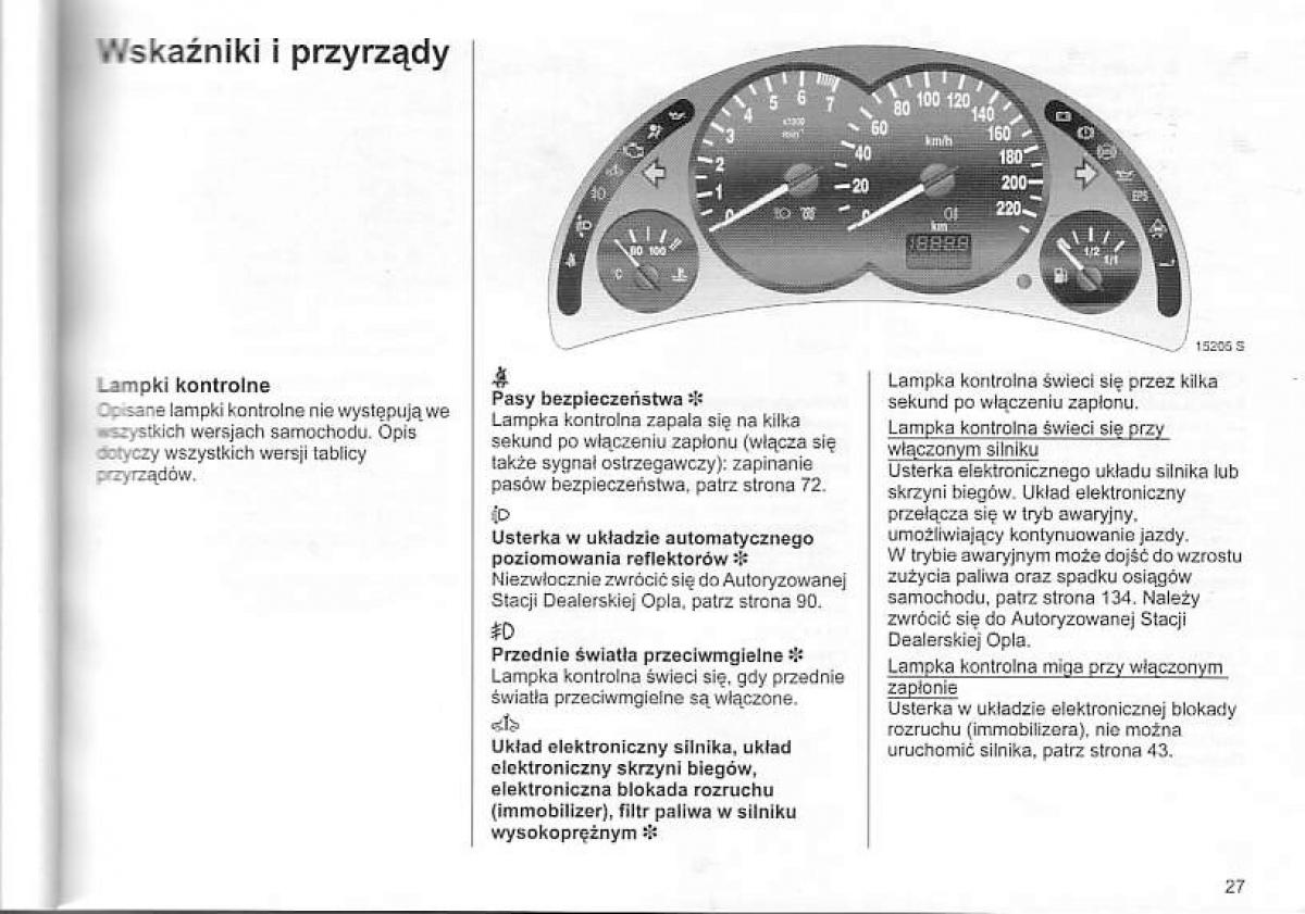 Opel Corsa C instrukcja obslugi / page 31