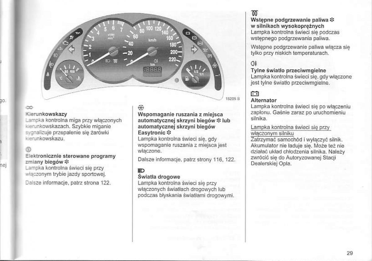 Opel Corsa C instrukcja obslugi / page 33