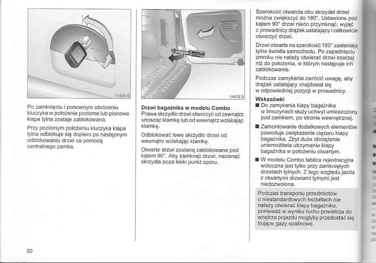 Opel Corsa C instrukcja obslugi / page 54