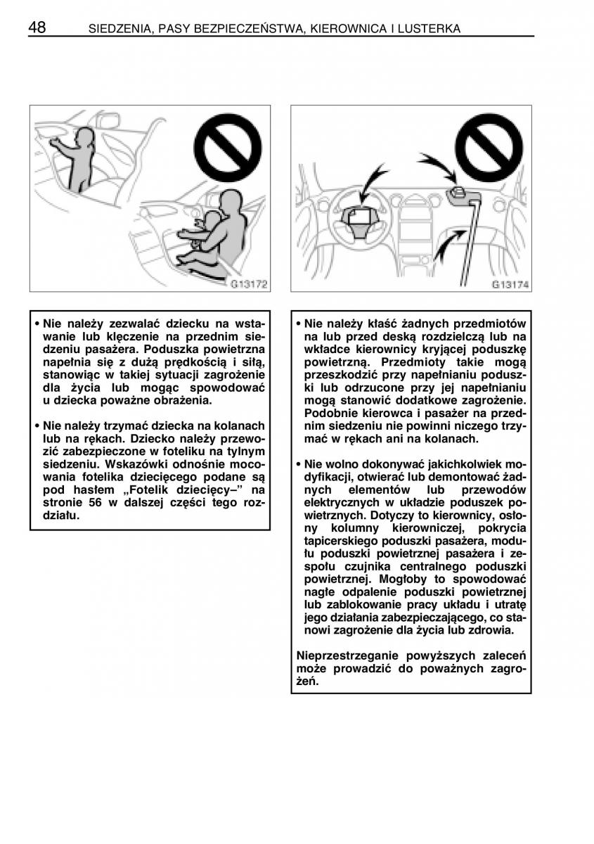 manual  Toyota Celica VII 7 instrukcja / page 55