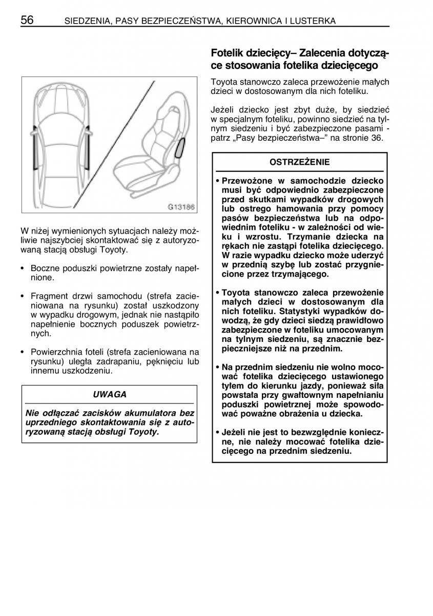 manual  Toyota Celica VII 7 instrukcja / page 63