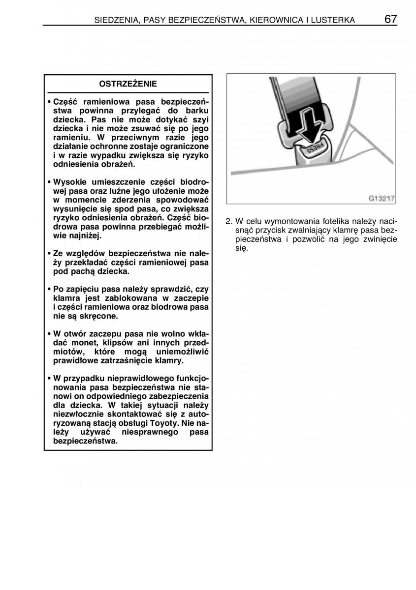 manual  Toyota Celica VII 7 instrukcja / page 74