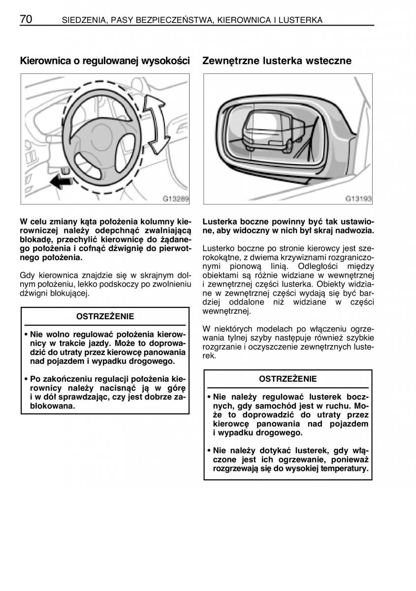 manual  Toyota Celica VII 7 instrukcja / page 77