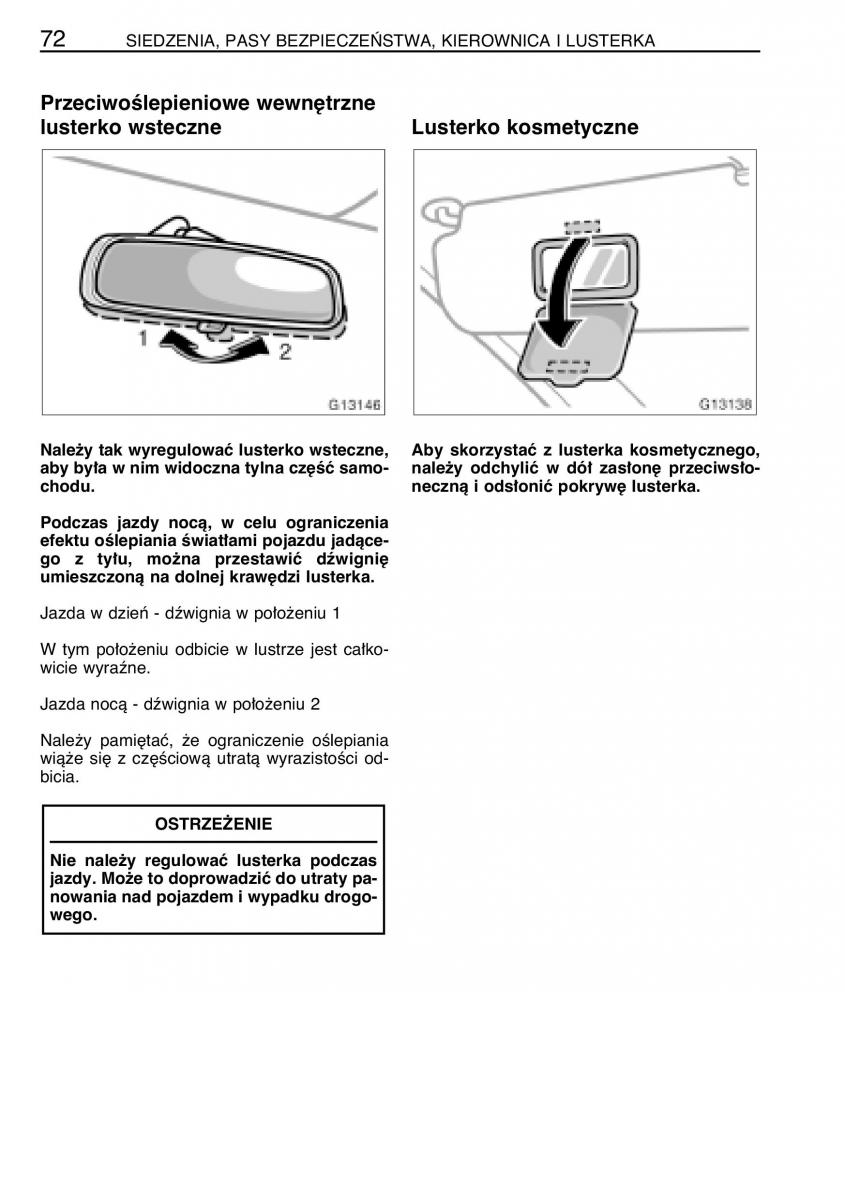 manual  Toyota Celica VII 7 instrukcja / page 79