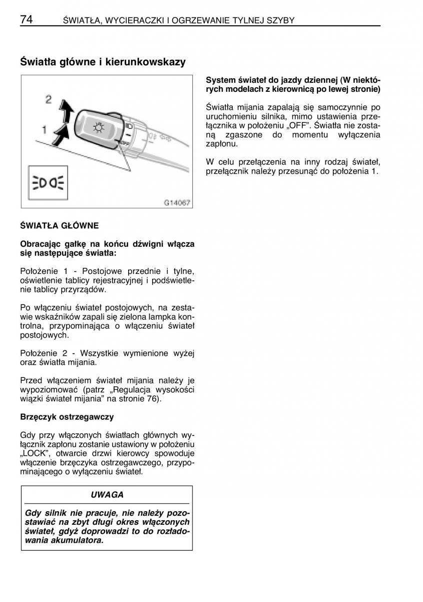 manual  Toyota Celica VII 7 instrukcja / page 81