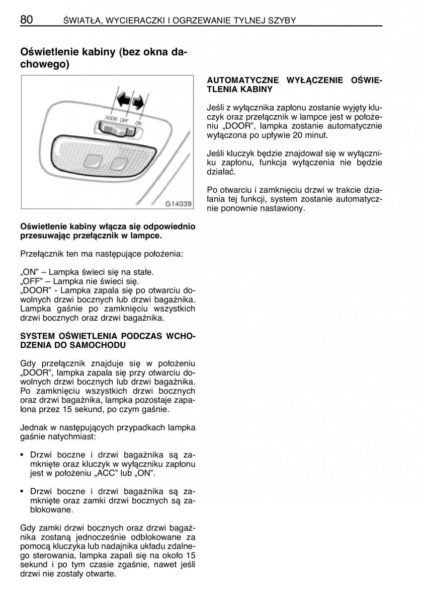 manual  Toyota Celica VII 7 instrukcja / page 87