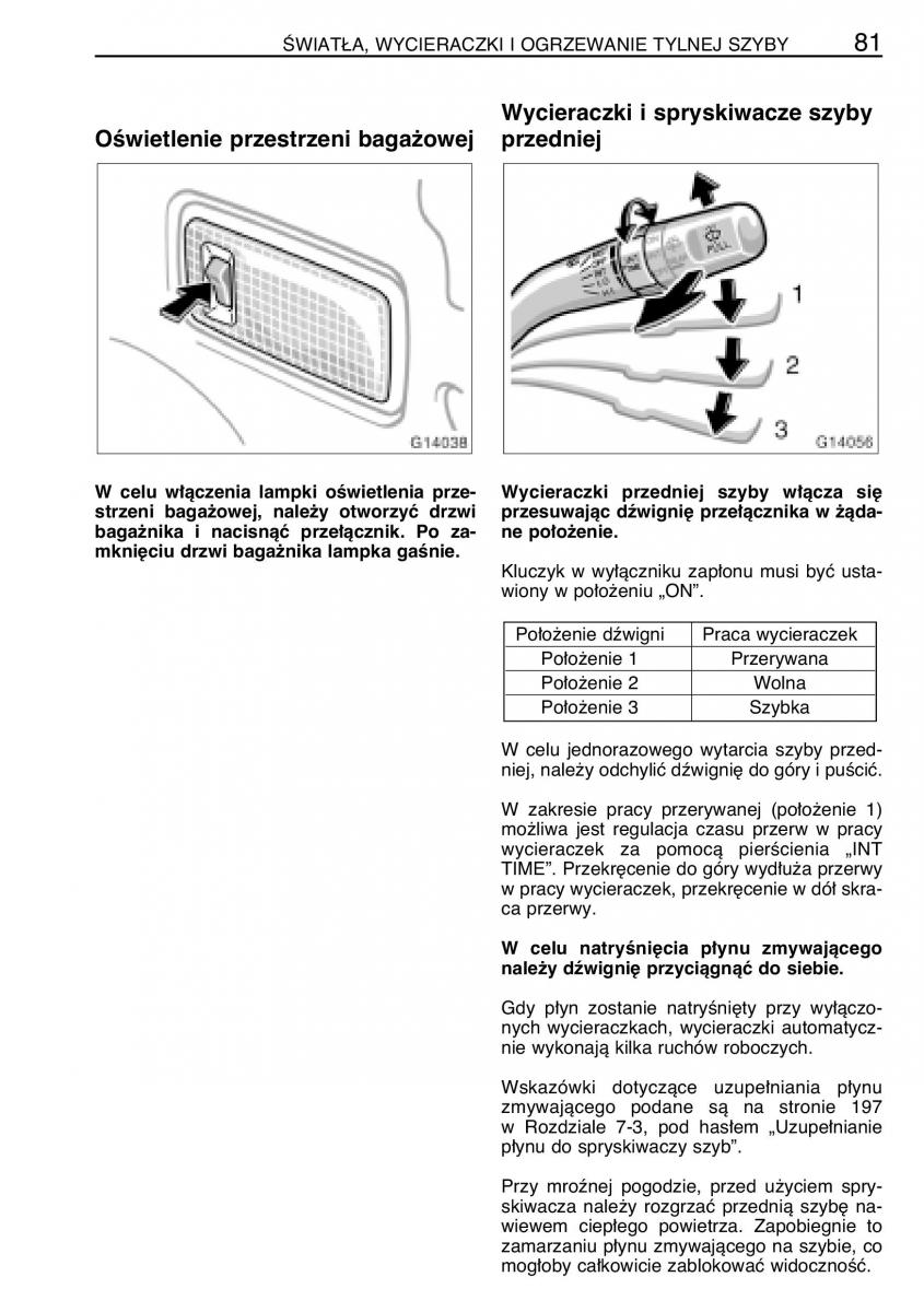 manual  Toyota Celica VII 7 instrukcja / page 88